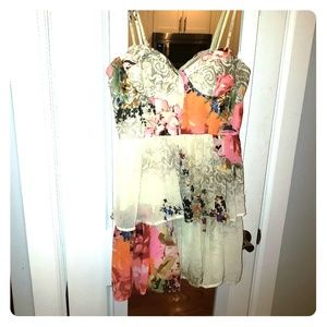 vintage  print dress